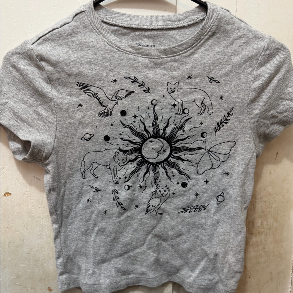 No Boundaries Heather Gray Tee